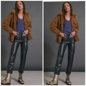 Anthropologie leather like pants-NWT